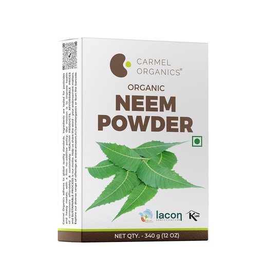 [BRSWYFQDOYCWCYL2] CARMEL ORGANICS Neem Leaves Powder, 340 Grams