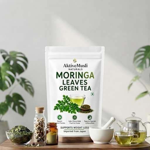 [BRSRYFIFAQBB4HQZ] Moringa Green Tea with Moringa Leaf, Vetiver Root & Stevia Leaf Herbal Tea