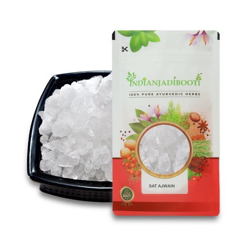[BRSRAAA2OEDROH33] IndianJadiBooti Sat Ajwain (100g) | Pure Thymol Crystals | Ajwain Ka Sat | Natural Ayurvedic Extract from Trachyspermum Ammi | For Digestive Support, Steam Inhalation & DIY Wellness | Highly Potent
