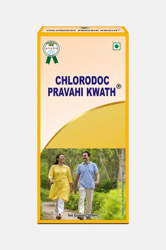 [BRSRY2YQCUCQEFDX] CHLORODOC RAS Pravahi Kwath Ayurvedic Daily Wellness Herbal Supplement | Wheatgrass, Alfalfa, Tulsi, Pudina & Plant Chlorophyll (1000ml)