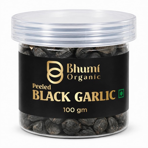 [BRSROCY6DIORSFLG] Bhumi Organic Fresh Peeled Black Garlic Cloves 100g