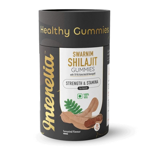 [BRSRE23QCEFBEYL5] Shilajit Gummies – Strength & Stamina Support | Tamarind Flavour | 30 Vegetarian Gummies | No Added Sugar | With Ashwagandha, Ginseng & More