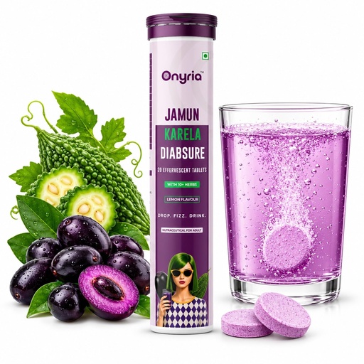 [BRSRYFI5DEIA2DTU] Onyria Jamun Karela fizz Tablets (10 days pack)