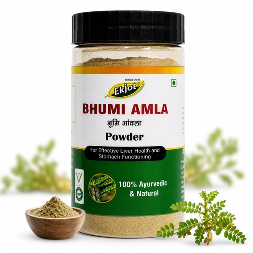 [BRSRGFL6AQCQICA6] Bhumi Amla Powder/Churn - Organic And Pure Ingredient Extract For Healthy Liver Functioning And Digestive Strength | Enriched With Essential Nutrients | 100gm
