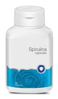 [BRSRGAI7BUARMALF] Spirulina Capsules, Dietary Supplement, 100 Capsules