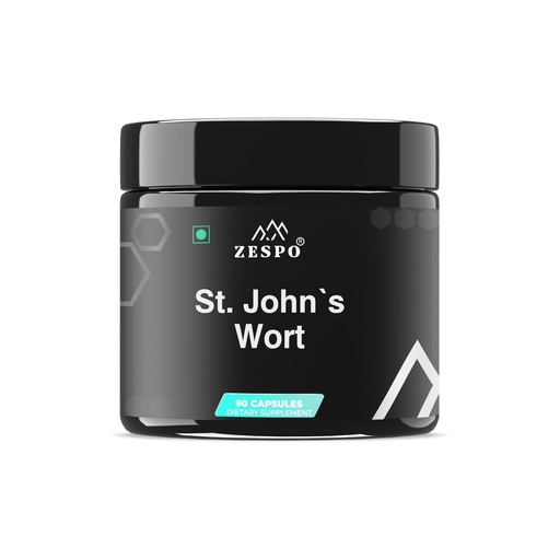 [BRSRAAT4A55RA3IY] Zespo St John Wort 530mg Herbal Supplement, Mood Support, 90 Capsules