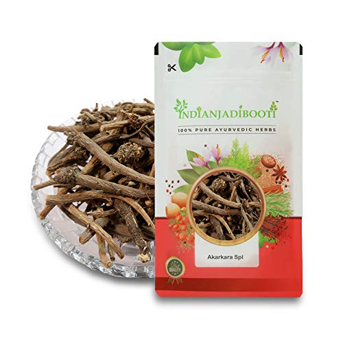 [BRSWYCQHAUHAKHTV] IndianJadiBooti Akarkara Roots - Whole Anacyclus Pyrethrum (Pellitory Root) - Raw Akarkara Sabut - Natural Herb for Chewing (Toothache Relief), Oral Care & Vitality - Dried & Cleaned (100g)