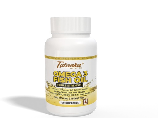 [BRSREYD6C55AIEL2] Omega 3 Fish Oil Soft Gels: 540 EPA & 360 DHA, No Burps, No Odor, Mercury-Free – Premium Supplement for Men & Women - 60 SERVINGS