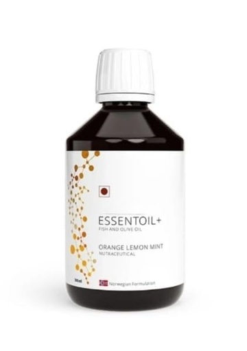 [BRSRYFIFDMJWEYLF] 100ML ESSENTOIL + ESSENT OIL Fish and Olive Oil, Orange Lemon Mint Flavour | Polyphenol Omega Balance Food | Rich in Olive Polyphenols, Omega-3 WITH Vitamin D3-100ml