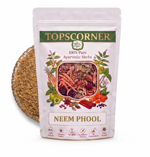 [BRSRYZIZOVYQAYDD] Dried Neem Flower (Vepampoo), Raw, for Culinary and Ayurvedic Use, Azadirachta Indica, Vegetarian, 250 Grams
