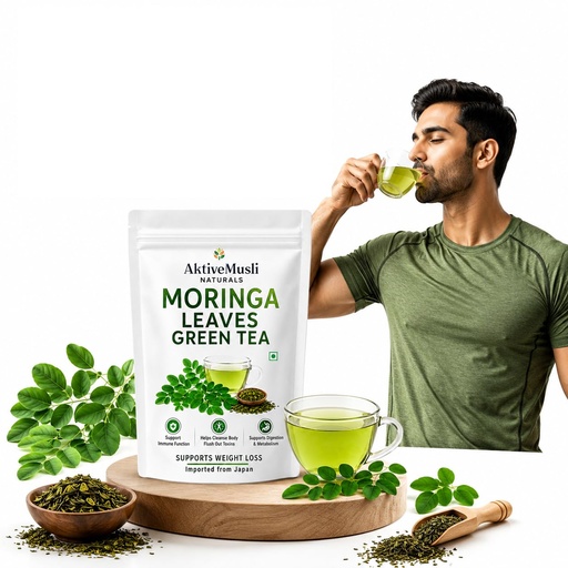[BRSRYFIPPNYGEYDL] Moringa Tea Skin & Hair Health| Unflavoured Herbal Tea Bags Tin