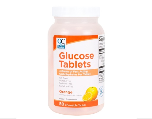 [BRSWG23YBUFGK3DP] Quality Choice Fast Acting Glucose Tablets Orange Flavor 50 Tablets…