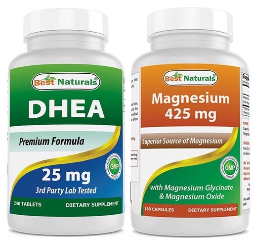 [BRSRMBQOOECQ2C3D] Best Naturals DHEA 100mg & Magnesium Glycinate 425 mg
