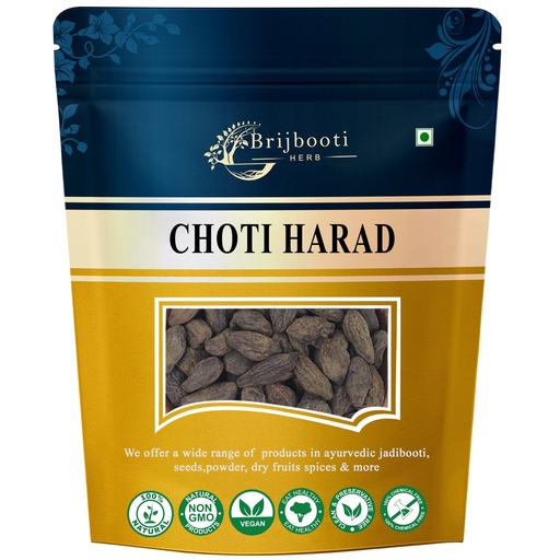[BRSRAAADAF7AE2TF] Brijbooti Harad Choti 100 Gram - Haritaki - Kadukkai - Karakkaya - Alalekayi - Kadukka - Haritaki Choti
