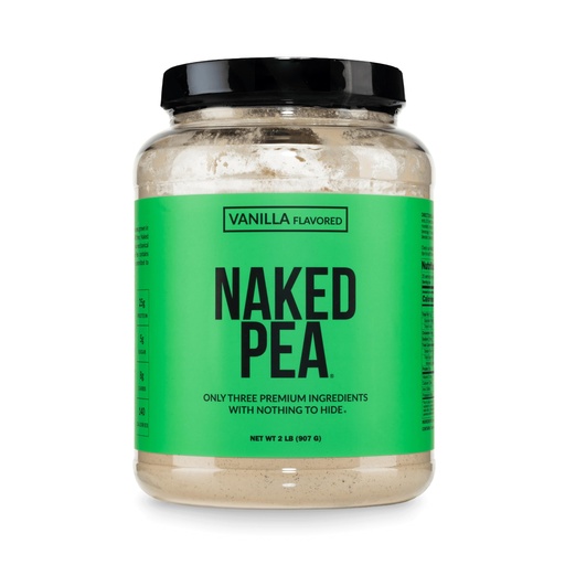 [BRSRAYA3DN5Q22D2] NAKED Vanilla Pea Protein Isolate from North American Farms, Only 3 Ingredients, Vanilla Vegan Protein, NSF Certified, Gluten-Free, Soy Free, GMO Free - 2LB