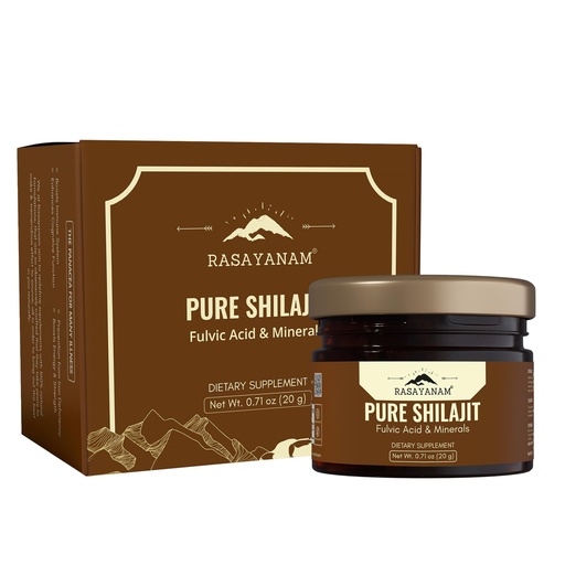 [BRSWYFQCBN6BS3TA] Rasayanam Pure Himalayan Shilajit Resin | Highly Purified with 75% Fulvic Acid & 80+ Trace Minerals | Supports Energy, Stamina, Strength & Recovery | 20 gm