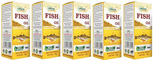 [BRSRAAD7OEPAK2TL] Sansu Fish Ka Tail 50ml (Pack of 5) | Herbal Oil.