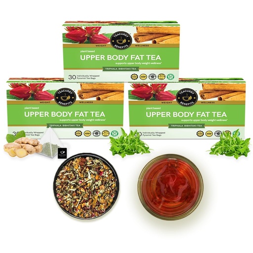 [BRSRMFIDAUCQGDQ6] TEACURRY Upper Body Fat Burn Tea (3 Month Pack | 90 Tea Bags) - Helps lose weight fast of Chest, Shoulders, Neck and Arms Fat