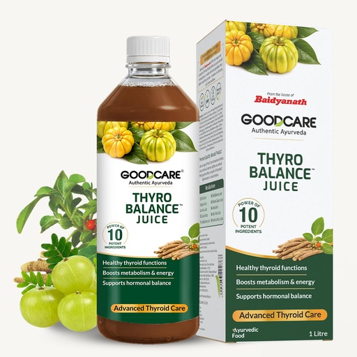 [BRSREZD7DMPAKDTX] Goodcare Thyro Balance Juice 1000ml by Baidyanath | Ayurvedic Thyroid Support | Boosts Metabolism | Balances Hormones | Detox & Immunity Support