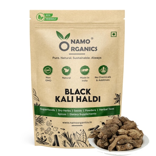 [BRSW2H36B4IRS2TG] Namo Organics - Kali Haldi Original - 150gm - Dried Black Turmeric | Narkachur or Narkachoor | Raw and Natural