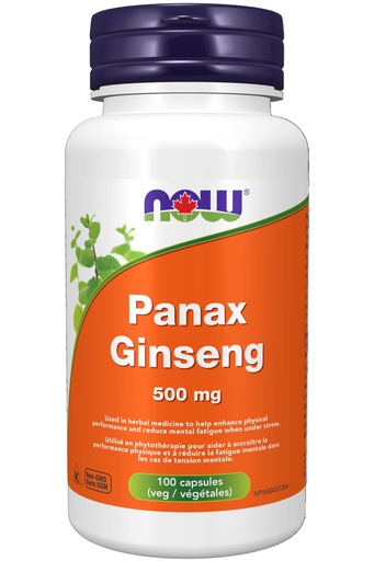 [BRSWKGYZCUPR2FLG] Now Foods Panax Ginseng Ext 500Mg 100Cap