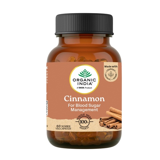 [BRSWGZATPIFGGHLL] A TATA Product - Organic India Cinnamon - 60 Veg Capsules