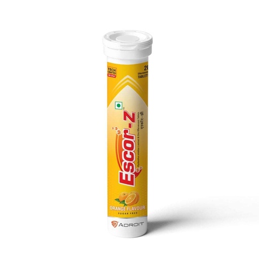 [BRSRECQ3CIHBMADZ] Escor-Z Orange Flaovour, 20 Tablets,Phyllanthus emblica