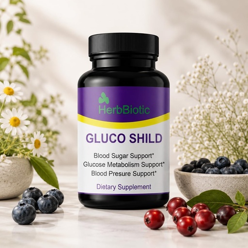 [BRSREC32BN5BQCLD] Blood Sugar Support Supplement – Herbal Glucose Metabolism & Heart Health Formula with Gudmar, Haridra, Karela, Amla, Neem – 60 Capsules – Non-GMO, Vegan (1) | gluco shield herb biotic