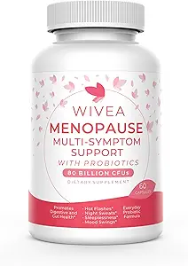 [BRSRA2Y6C4IRUG3U] Menopause Multi-Symptom Support with Probiotics for Women | Helps Alleviate Hot Flashes, Night Sweats, Sleeplessness, Mood Swings, Bloating | with Black Cohosh, Dong Quai, Chaste Berry | 60 Ct