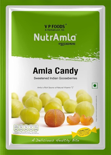 [BRSW2BL3ORYRMDLK] NutrAmla Amla Fruit Dried Candy In Pieces Traditional Recipe, As Good Appetizer Nt.Wt. 900 Gm