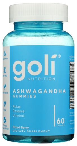 [BRSW2ZQQBB4G2AIZ] Goli Ashwagandha Gummies 60 Pieces