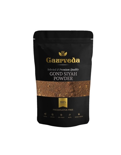 [BRSRGZYCOIDWACD3] Gond Siyah Powder - 100% Natural - Health Supplement for Bone Strength & Energy - For Men's & Women's (50 Grams, Gond Siyah Powder)
