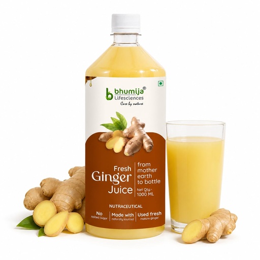 [BRSWKEIGC4GBODAV] Bhumija Lifesciences Ginger Juice 1L | Sugar Free Adrak Ka Ras