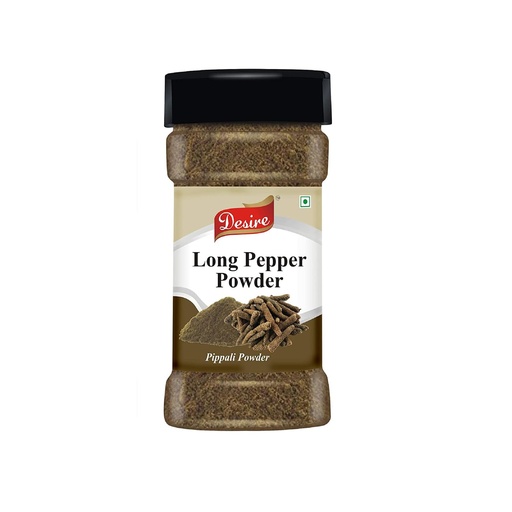 [BRSWGBTRPMCR63QY] Desire Long Pepper Powder - 100g | Authentic Spice from India | Ideal for Cooking, Seasoning, and Ayurvedic Use | Non-GMO, Gluten-Free (Natural Pippali Powder)