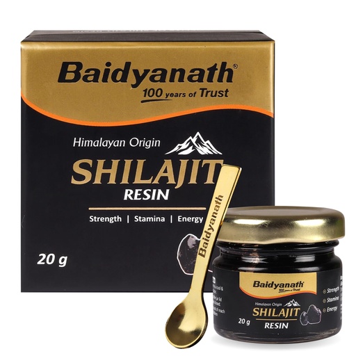 [BRSRAGA2AQHAY2TO] Baidyanath Ayurved Himalayan Shilajit Resin 20g | Rich in Fulvic Acid|For Strength, Power & Stamina