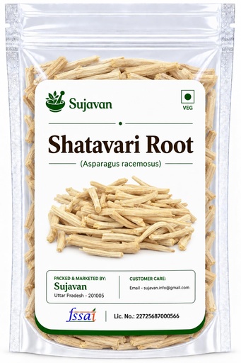 [BRSRYEANOENAI334] Shatavari White Roots (Asparagus racemosus) - 100 gm