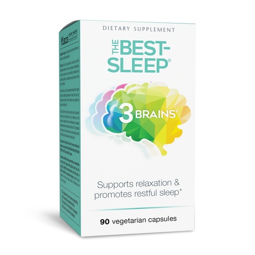 [BRSWECQ2C4OQYETB] Natural Factors 3 Brains, The Best-Sleep, Supports Relaxation & Restful Sleep, Vegan, 90 Capsules