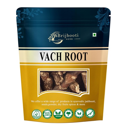 [BRSWGGADCF6AAHTF] Brijbooti Vach 100 Gr - Vach ki Lakdi - Vach jadi buti - Vasambu - Gurbach - Vacha Root - Sweet Flag - Gudbach