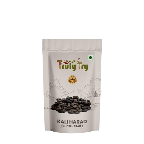 [BRSRAGL7C4OWEC3J] Truly Try Choti Harad, Kali Harad, Black Himej (1 Kg), Myrobalan, Terminalia Chebula - Fresh-Pack of 1