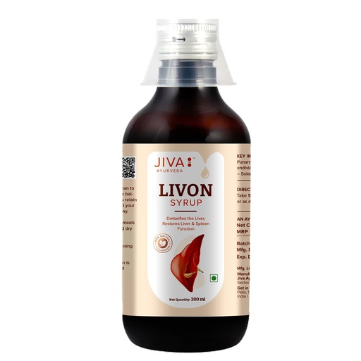 [BRSRAAL7OB5BU3Y3] Jiva Livon Syrup For Liver Helps To Promote Digestion - 200ml(Pack of 1)