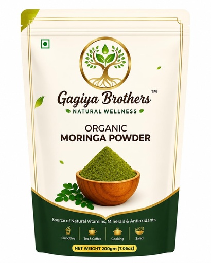 [BRSRYFQ5DMBRYGTX] Organic Moringa Powder 200g | Pure Moringa Leaf Powder