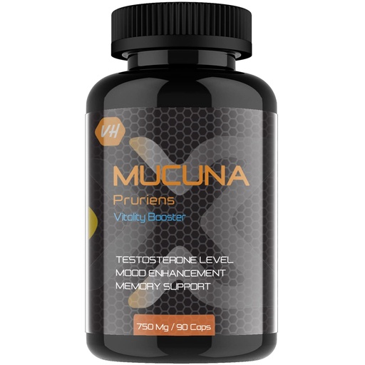 [BRSWYHYPBABGCDL6] Mucuna Pruriens 750 mg Capsules | Standardized 50% L-DOPA | Mood, Energy & Stress Support | Dopamine & Emotional Balance Supplement | 90 Capsules | Premium Ayurvedic Extract