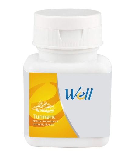 [BRSW2YD6BYPQIE3D] Modicare Well Turmeric Natural Antioxidant & Immunity Booster (60N Tablets)