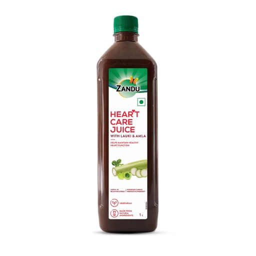 [BRSROGAQAVYWEFDH] Zandu Heart Care Juice 1L| Helps Maintain Healthy Heart Function | Relieves Stress & Boosts Immunity