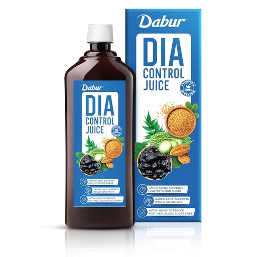 [BRSREFQOOZ6RAADG] Dabur Dia Control Juice - 1L | Clinically Proven Diabetic Care | Supports Healthy Blood Sugar Levels & Insulin Sensitivity | Reduces Post Meal Sugar Spikes | Amla, Karela, Jamun, Triphala & More