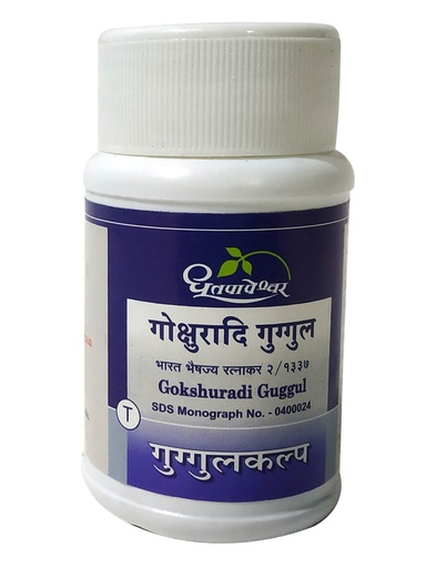 [BRSWGAQHOZ6B4ELA] Dhootapapeshwar Gokshuradi Guggulu - 60 Tablets