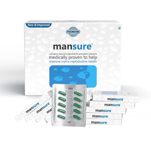 [BRSRAHYZA55WKCD6] ManSure Ayurvedic Herbal Supplement for Men - 1 Pack (100 Capsules)