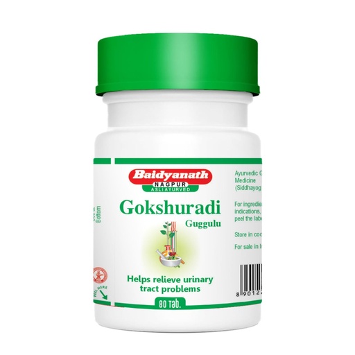 [BRSWGGL3CUPQO2TH] Baidyanath Asli Ayurved Gokshuradi Guggulu, 80 Tablets | Urinary System Support