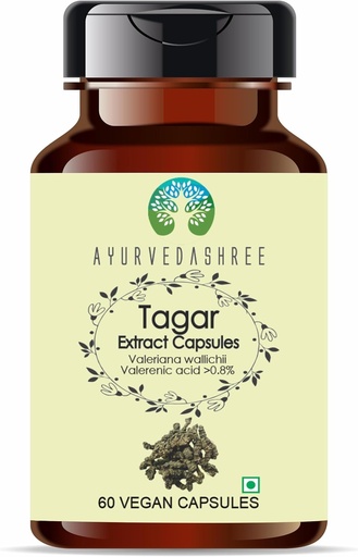 [BRSROCA5AFYGGA3V] AYURVEDASHREE Tagar Extract 500mg - 60 Vegetarian Capsules | Valeriana Wallichii | All Natural | 100% Vegan | Gluten-Free | GMP Certified.