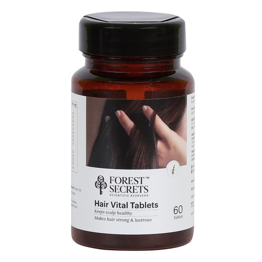 [BRSROHACCIBBAFL3] Ayurvedic Hair Vital Tablets | Prevents Hair Loss & Damage | Strengthens Roots & Improves Hair Texture | Brahmi, Amla, Mulethi & Natural Herbs | 60 Tablets